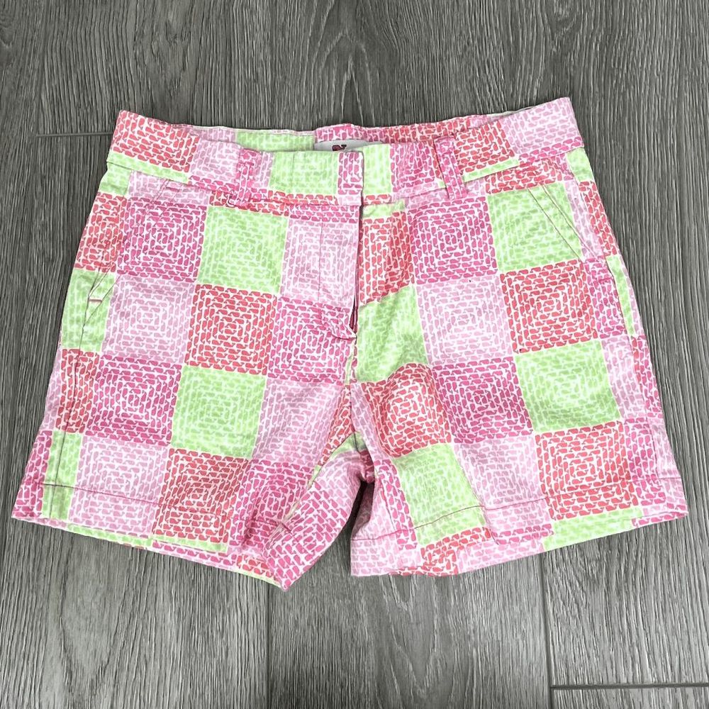 Vineyard Vines Girls‎ Whale Patchwork Every Day Shorts Size 14